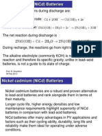 Nickel Cadmium (Nicd) Batteries: Prof. R. Shanthini 09 Feb 2013