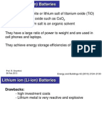 Lithium Ion (Li-Ion) Batteries: Prof. R. Shanthini 09 Feb 2013