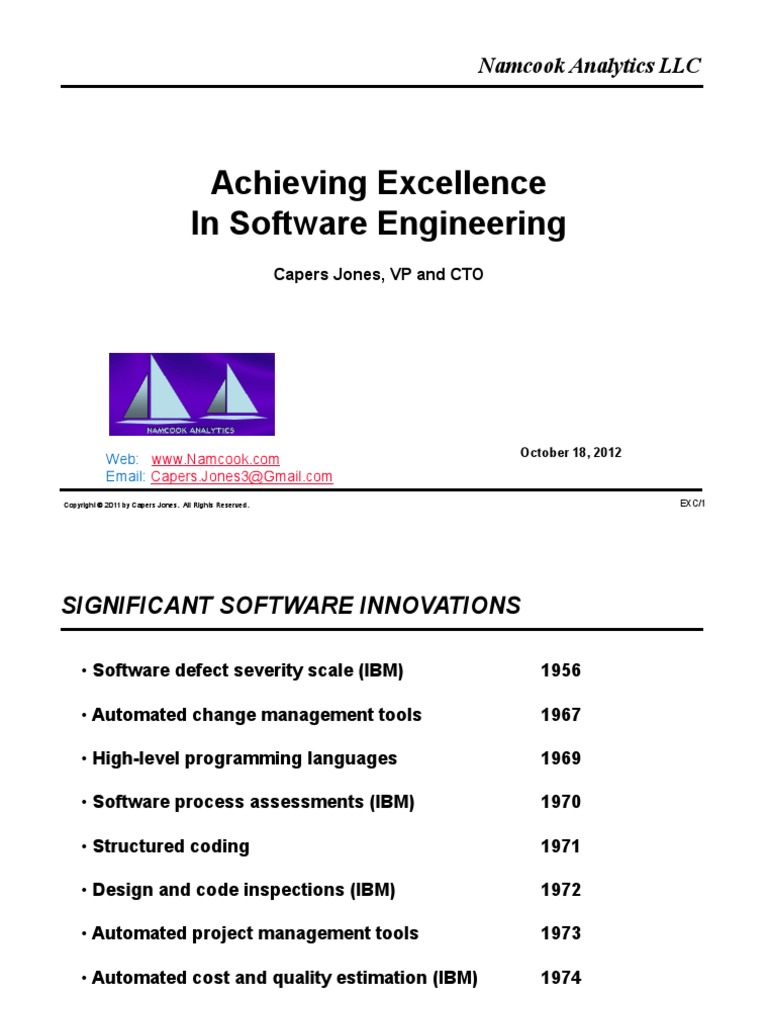 Capers Jones PDF Software Development Process Agile Software