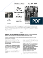 Phi Kappa Psi Historian Notes Aug.29, 2014: When Phi Psis Encountered The Beatles!