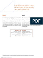 La Entrevista Biográfico-Narrativa Como Expresión Contextualizada Situacional y Dinámica de La Red Socio-Personal