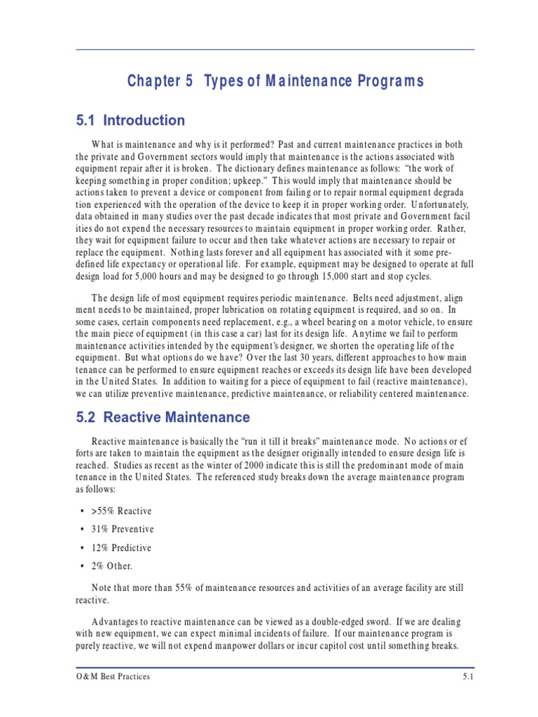 Maintenance Strategies Overview | PDF | Technology & Engineering