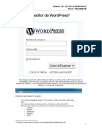 Manual de Editor de WordPress en Uso