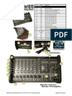 Labeled Components Parts List for Speaker Enclosure