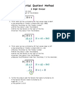 Partial Quotient Division