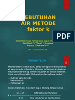 Kebutuhan Air Metode Faktor K