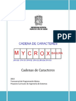 Cadenas de Caracteres