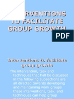 Midterm Lecture 12a - Interventions To Facilitate Group Growth