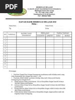 Absensi Bimbingan Belajar e - Math 2010