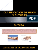 Clasificacion de Hilos y Agujas de Suturas