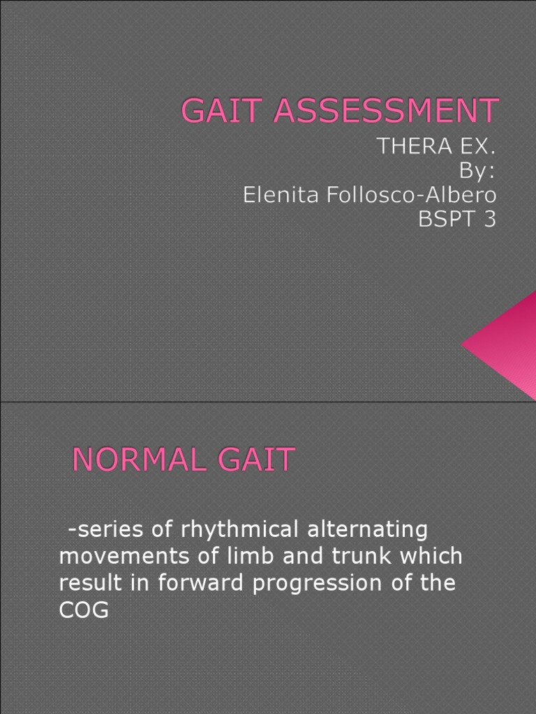 Gait Assessment | PDF | Anatomical Terms Of Motion | Pelvis