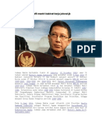Profil Mentri Kabinet Kerja Jokowi