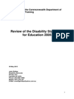 Disability Standards for Education