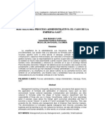 Más Allá Del Proceso Administrativo: El Caso de La Empresa SAIT