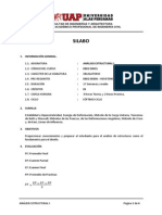 Silabo Analisis Estructural I