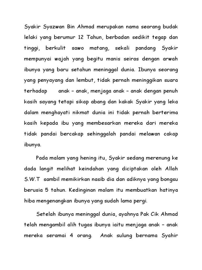 Cerpen Kasih Sayang Seorang Ayah Beinyu Com