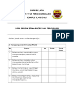 Borang Soal Selidik Etika Keguruan