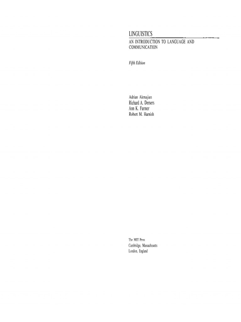 An Introduction To Language and Communication | PDF