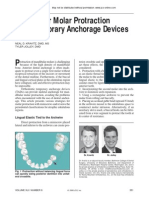 Mandibular Molar Protraction With Temporary Anchorage Devices