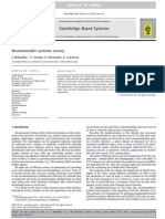 Recommender Systems Survey - J. Bobadilla, F. Ortega, A. Hernando, A. Gutiérrez