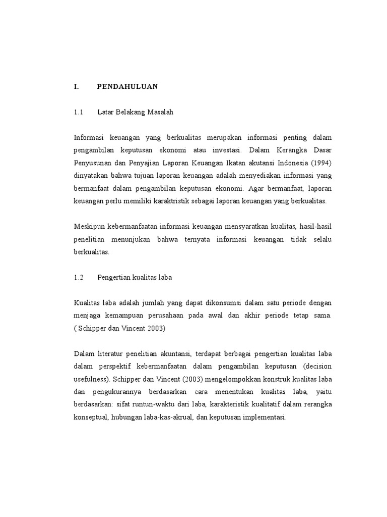 Contoh Makalah Akuntansi Manajemen Laba