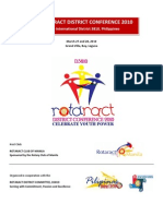 The Rotaract District Conference 2010 Info Kit Updated