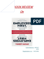 Employees First Consumer Second - Book Review