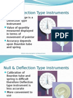 Deflection and Null Instruments Guide