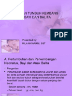 Pemantauan Tumbuh Kembang Bayi