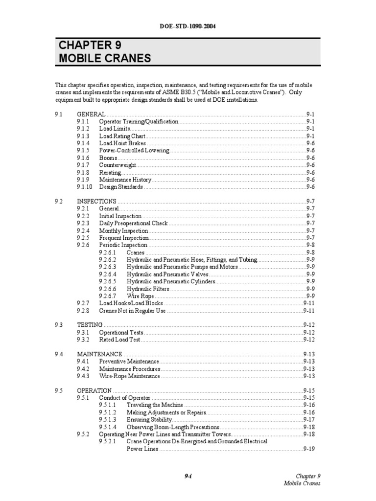 Mobile Crane Safety Guidelines | PDF | Crane (Machine) | Elevator