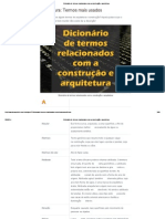 Dicionário de Termos Relacionados Com A Construção e Arquitetura