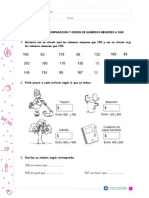 GUÍA DE COMPARACIÓN Y ORDEN DE NÚMEROS UNIDAD 1 3° BÁSICO.