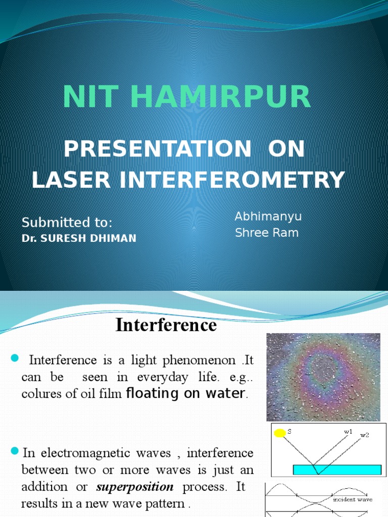 Laser Interferometry Overview and Applications | PDF | Interference ...