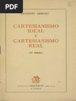 SÉRGIO, Antonio - Cartesianismo Ideal e Cartesianismo Real