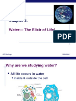 Water - The Elixir of Life