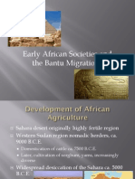 Early African Societies and The Bantu Migrations