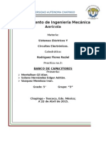 Practica de Banco de Capacitores y Triangulo de Potencias