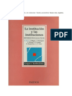 Kaës - Prefacio - La Institucion y Las Instituciones PDF