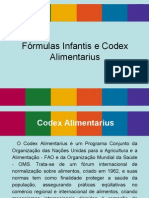 Fomulas Infantis e Codex Alimentarius