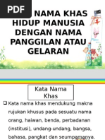 Kata Nama Khas Gelaran