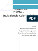 Equivalencia Calor Trabajo 