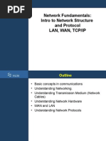 Network Fundamentals: Intro To Network Structure and Protocol Lan, Wan, Tcp/Ip