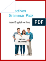 Adjectives Grammar Pack