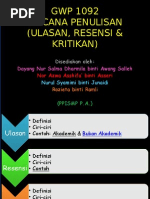 Ulasan Resensi Kritikan