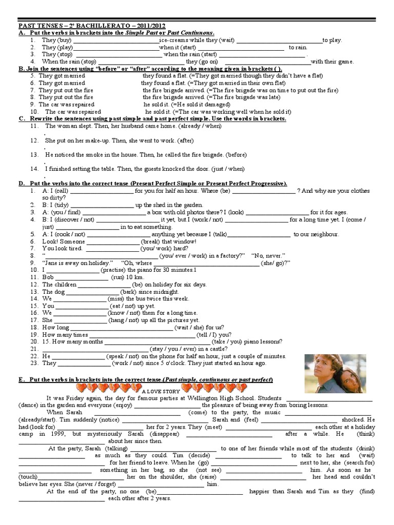 past-tenses-review-2-bachillerato-pdf-pdf-grammatical-tense