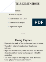 Units and Dimensions