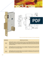 Fechaduras AROUCA modelos e especificações