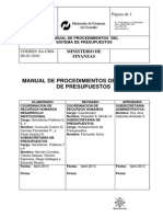 A2 Manual Proced - Sistema Presupuesto