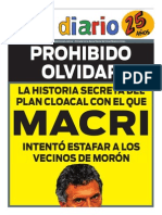 Plan Cloacal Rousselot-Macri (El Diario de Morón)