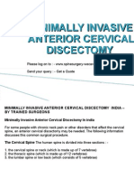 Minimally Invasive Anterior Cervical